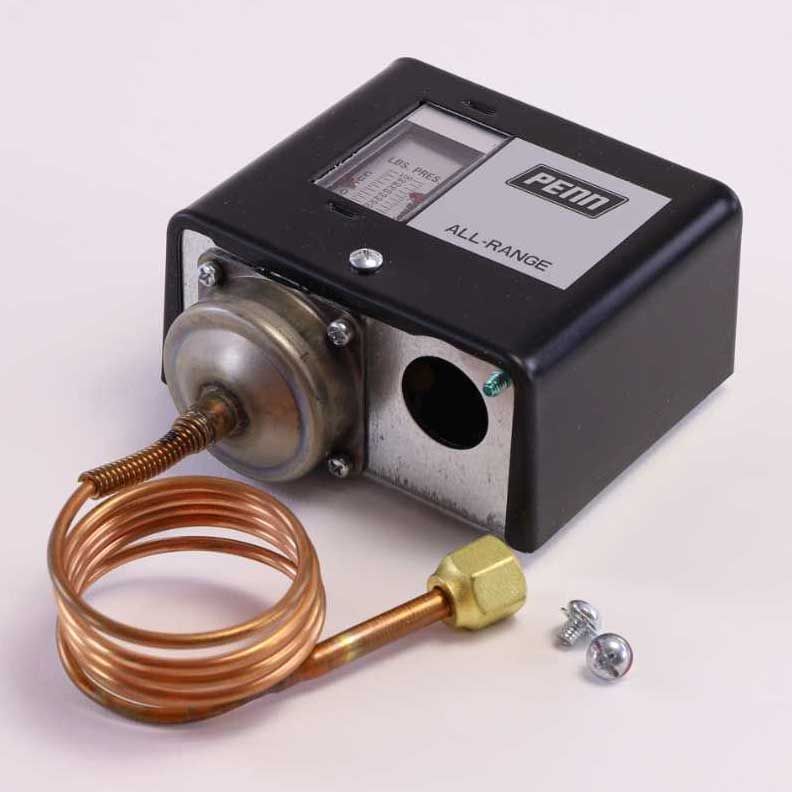 JOHNSON CONTROLS Johnson Controls P70AA-1 Pressure Control 20 inch/100 psi SPST 1/4 inch Flare Connection