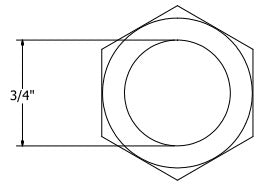 JONES STEPHENS Jones Stephens G20003 3/4 MIP X 1/2 FIP Tap X 3/4 Male Hose Adapter