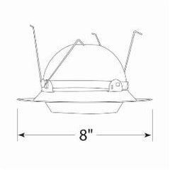 Acuity Brands 229WH Trim Wht Uni Eyeball Jun Adjustable Regressed