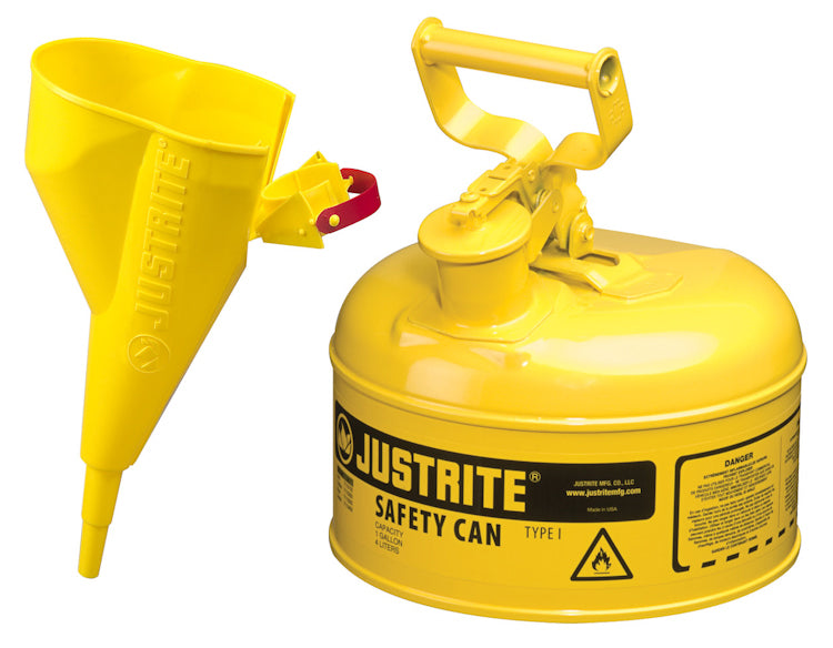 JUSTRITE Justrite 7110210 Diesel Type I Safety Can 1 gal Yellow