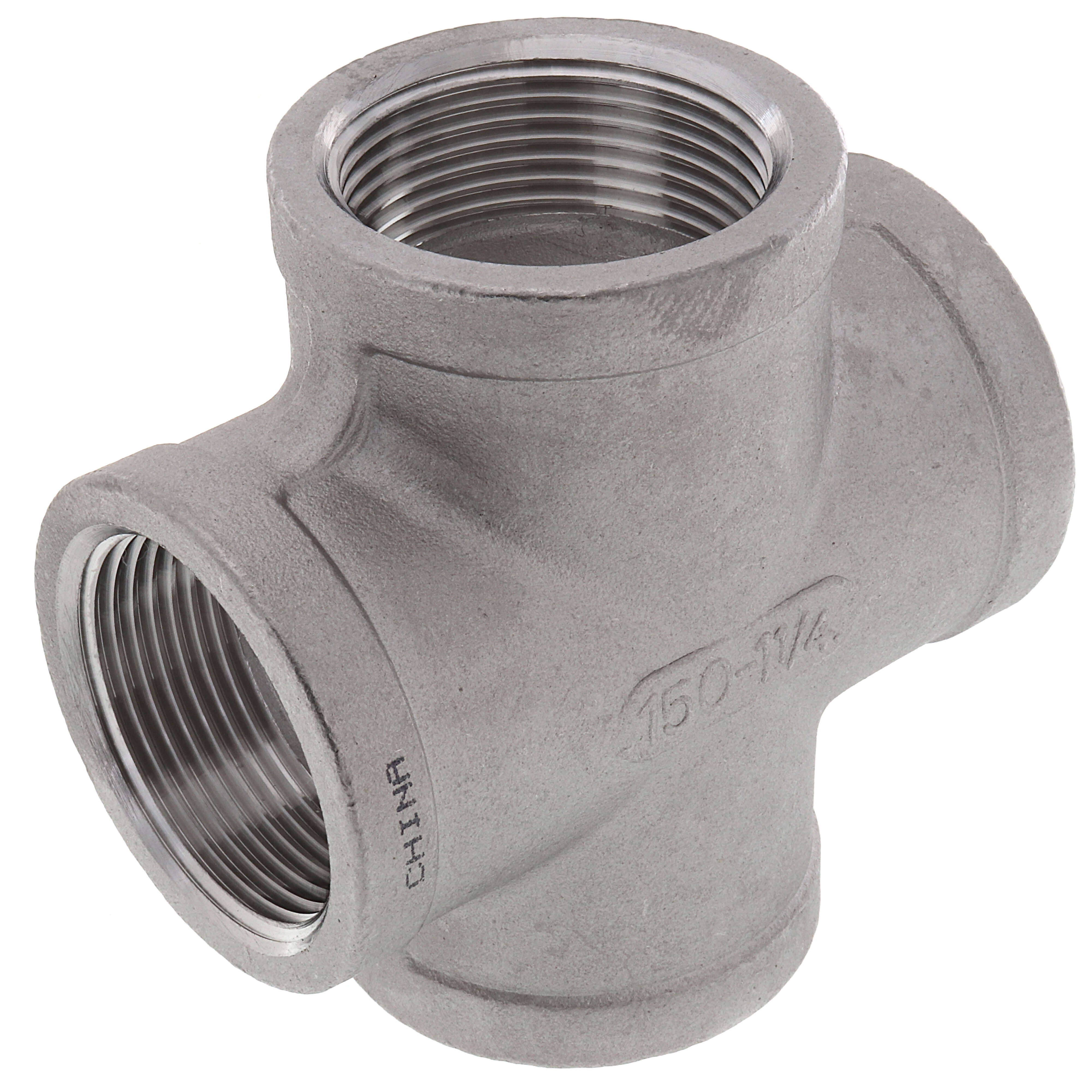 MERIT BRASS Merit Brass K410-20 Banded Pipe Cross 150 lb 1-1/4 in