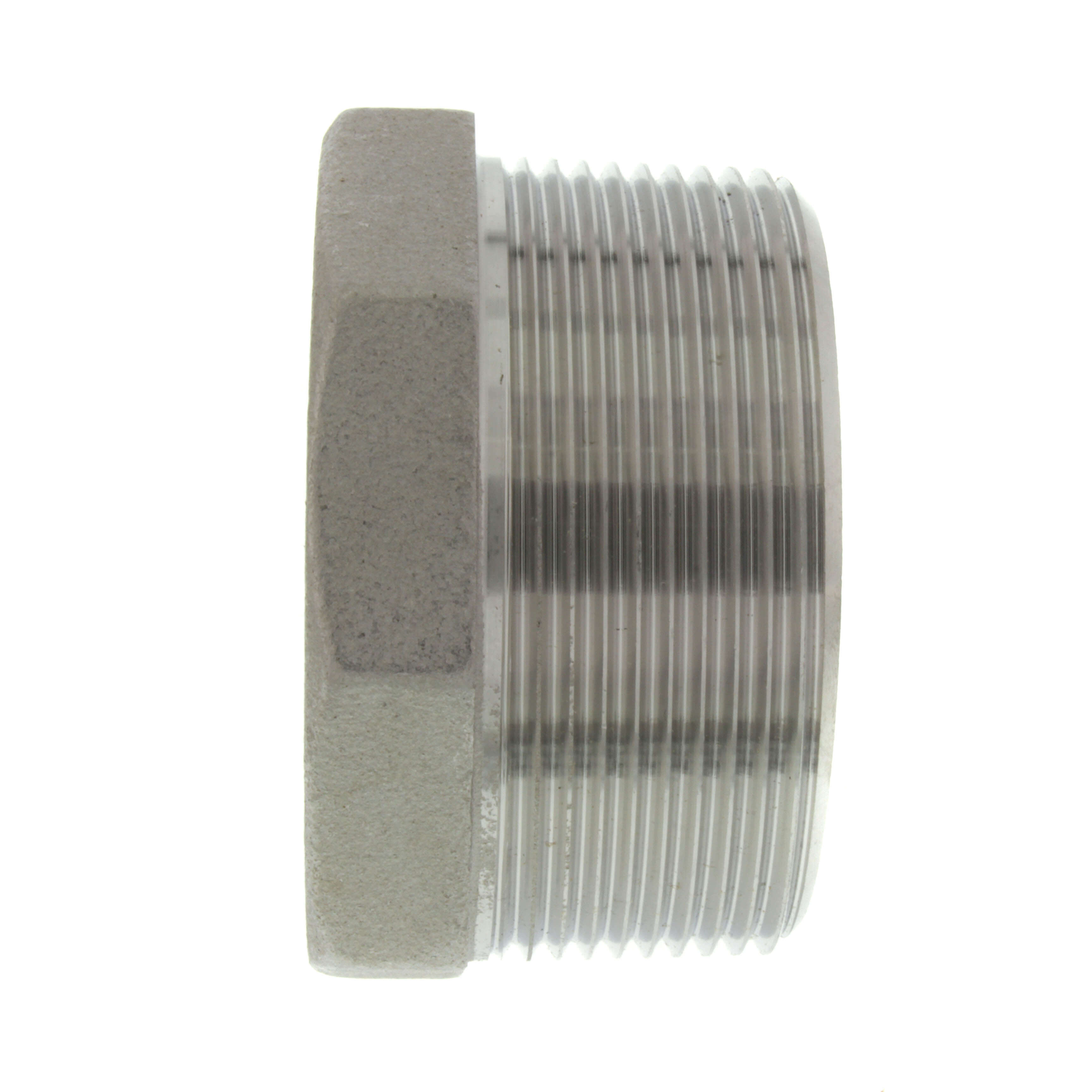 MERIT BRASS Merit Brass K414-3220 Hex Head Pipe Bushing, 2 x 1-1/4 in Nominal, MNPT x FNPT End Style, 150 lb, 304/304L Stainless Steel, Import