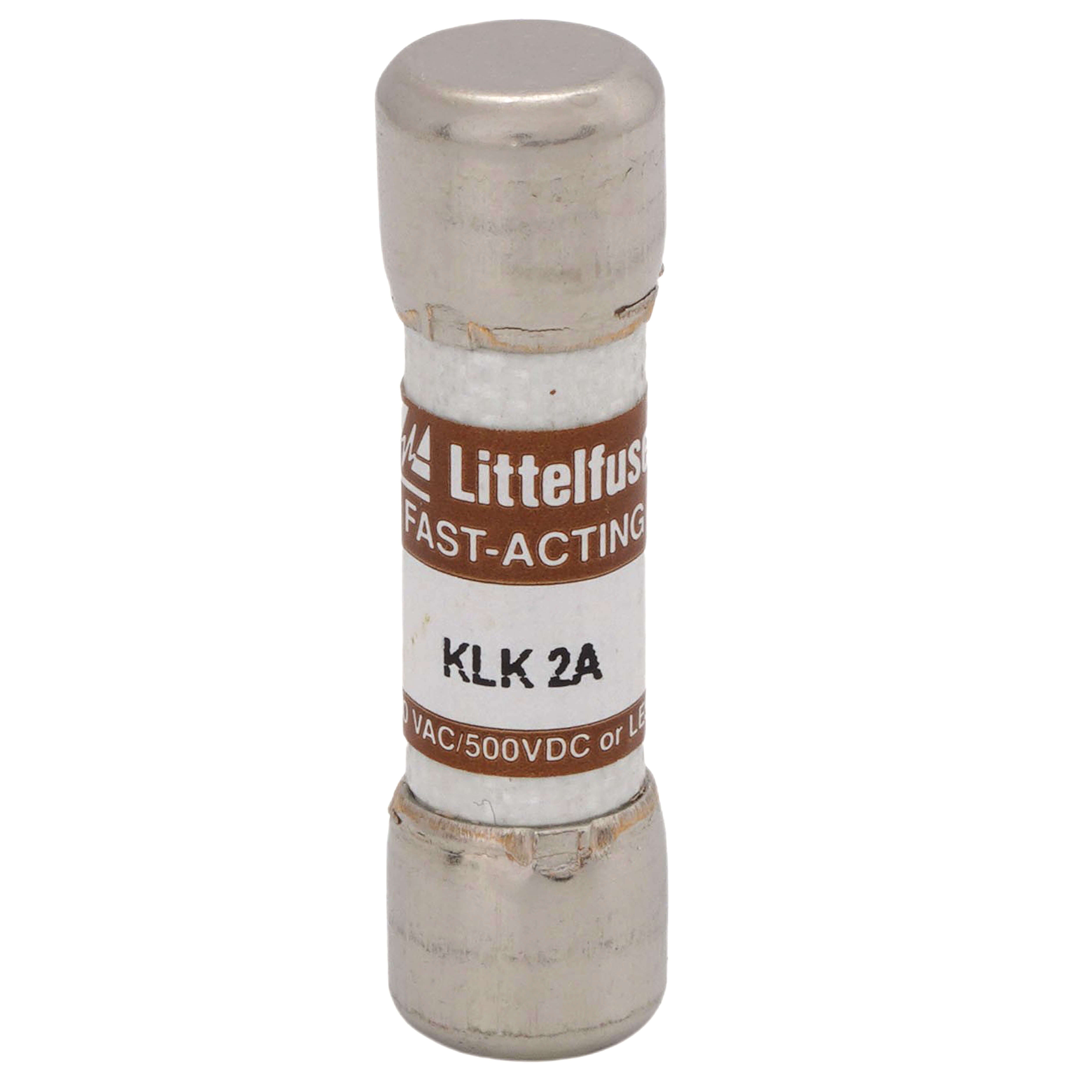 LITTELFUSE Littelfuse KLK002 Fast-Acting Midget Fuse 2 Amp 600VAC 500VDC