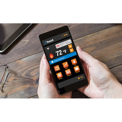 King Electric K901-B Hoot Wi-Fi Single Pole Electronic Programmable Thermostat 16 Amp Black