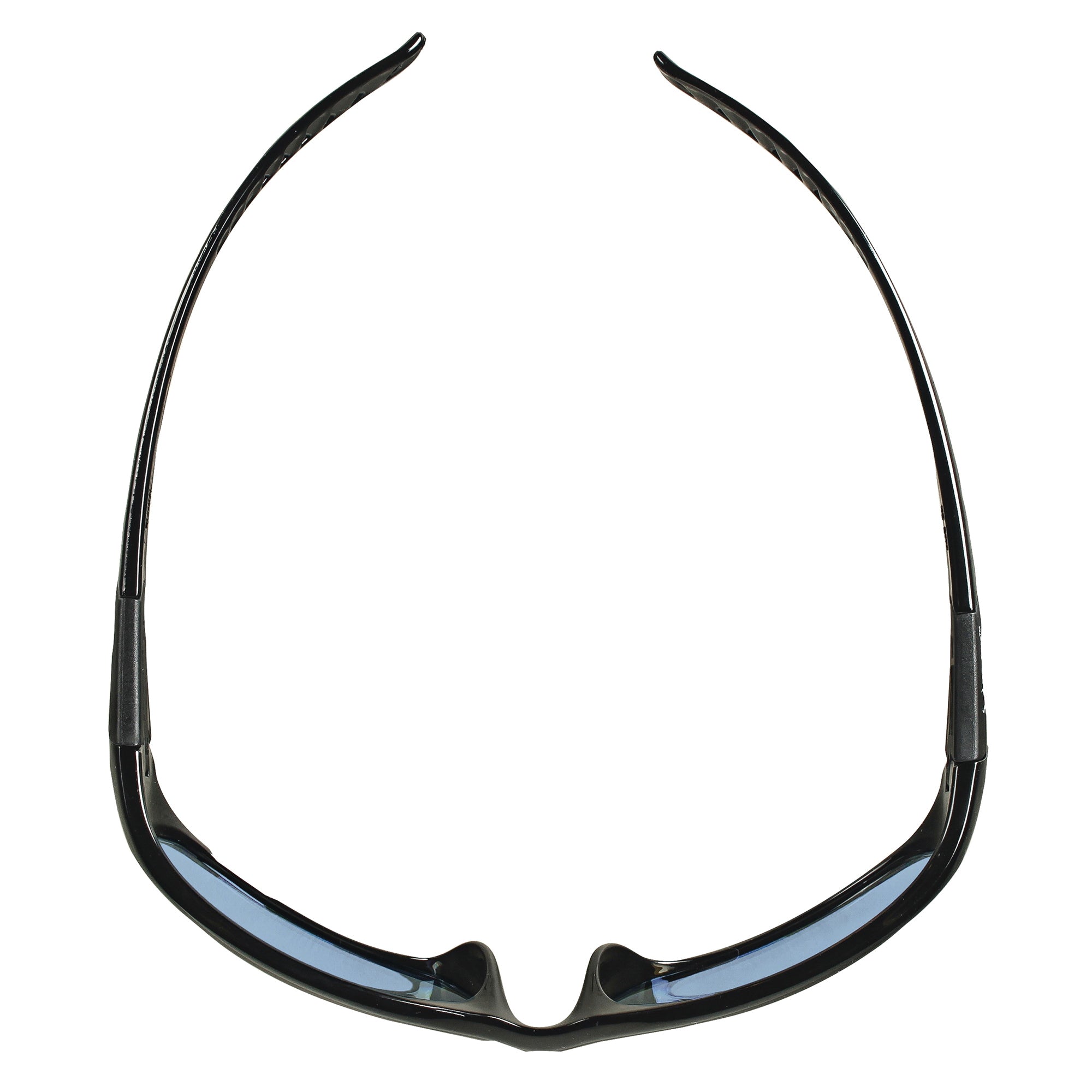 KLEENGUARD KleenGuard 20542 V40 Hellraiser Lightweight Safety Glasses Anti-Scratch Light Blue Lens Black Frame