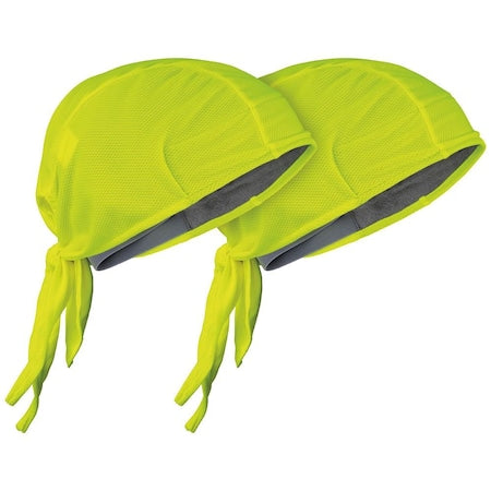 KLEIN TOOLS Klein Tools 60546 Cooling Do Rag High-Visibility Yellow 2-Pack
