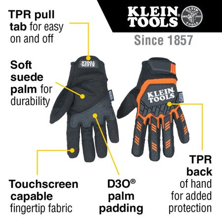 KLEIN TOOLS KLEIN TOOLS 60599 Heavy Duty Gloves Medium