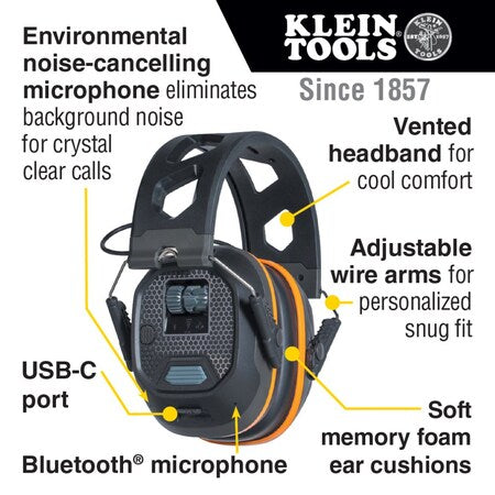 KLEIN TOOLS KLEIN TOOLS AESEM1S Situational Awareness Bluetooth Earmuffs