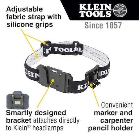 KLEIN TOOLS Klein Tools 56060 Headlamp Bracket with Fabric Strap Adjustable Holder