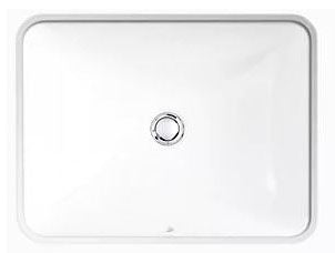 KOHLER Kohler K-20000-0 Caxton Single-Bowl Undermount Bathroom Sink 20-1/4 Inch x 15-11/16 Inch x 7-5/16 Inch
