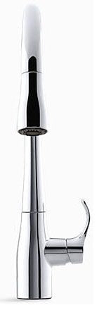 KOHLER Kohler K-596-CP Simplice Pull-Down Kitchen Faucet 1-Handle Chrome