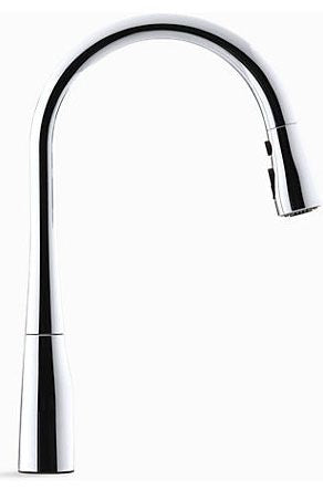 KOHLER Kohler K-596-CP Simplice Pull-Down Kitchen Faucet 1-Handle Chrome