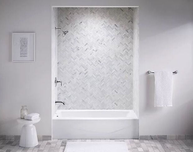 KOHLER Kohler K-715-0 Villager Cast Iron Soaking Tub 33 Gallon 60 Inch x 30-1/4 Inch x 14 Inch Left Hand Drain