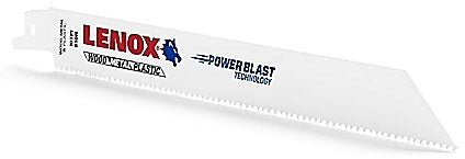 LENOX Lenox 20580810R Bi-Metal Reciprocating Saw Blade 8 x 3/4 x 0.05 10 TPI
