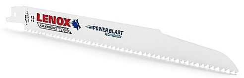 LENOX Lenox 20585156R Reciprocating Saw Blade, 12 In L x 3/4 In W, 6 TPI