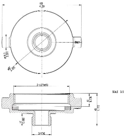 LEGEND VALVE Legend Valve 322-740 A75 2-1/2 NST X 2 NPT