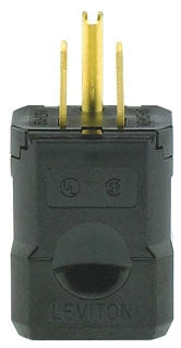 LEVITON Leviton 5256-VB Plug Industrial Grade 15 Amp 125 Volt NEMA 5-15P
