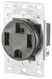 LEVITON Leviton 278-S00 Receptacle 30A 125/250V 3P4W NEMA 14-30R Black