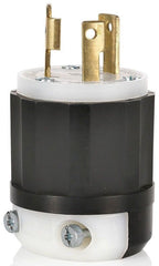 Leviton 2611 Plug LKG 125VAC 30A 2 3 BK/WHT