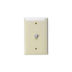 Leviton 40539-MI Midsize Video Wall Jack, F Connector, Ivory