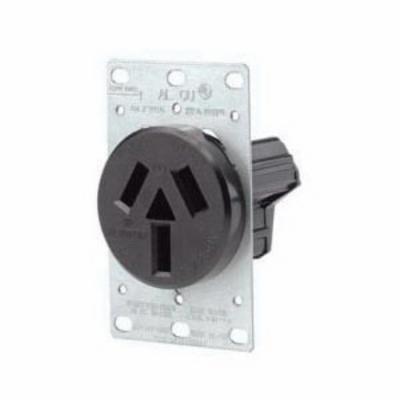 LEVITON Leviton 5206-S10 Straight Blade Receptacle 50A 125/250 VAC 3 Poles 3 Wires