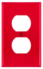 Leviton 80703-R 1-Gang Duplex Device Receptacle Wallplate Standard Size