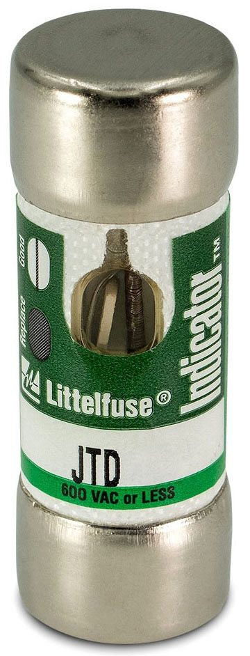LITTELFUSE Littelfuse JTD015ID 15 Amp 600 VAC 300 VDC Class J Time Delay Fuse with Indicator