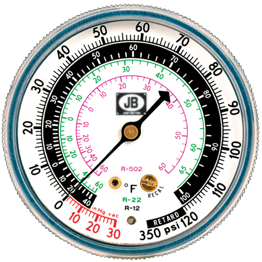 JB INDUSTRIES Jb Industries M2-250B Compound Gauge 2-1/2 inches Dial