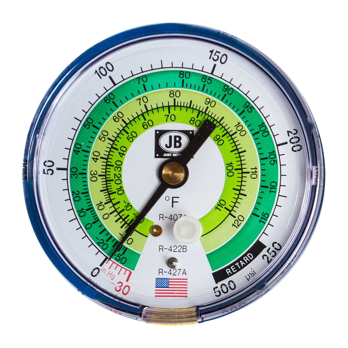 JB INDUSTRIES Jb Industries M2-828 Compound Gauge 3-1/8 inches (80mm)
