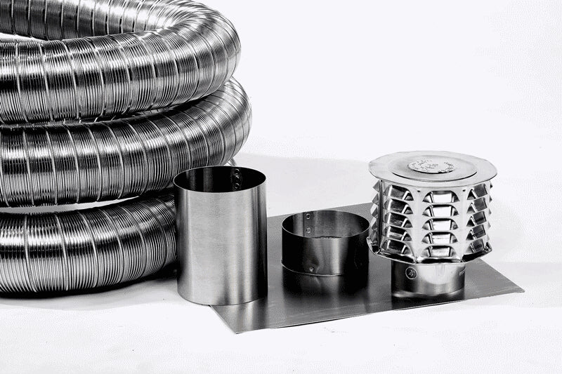 NATIONAL CHIMNEY National Chimney DB635KIT aluminum chimney kit 6x35 feet
