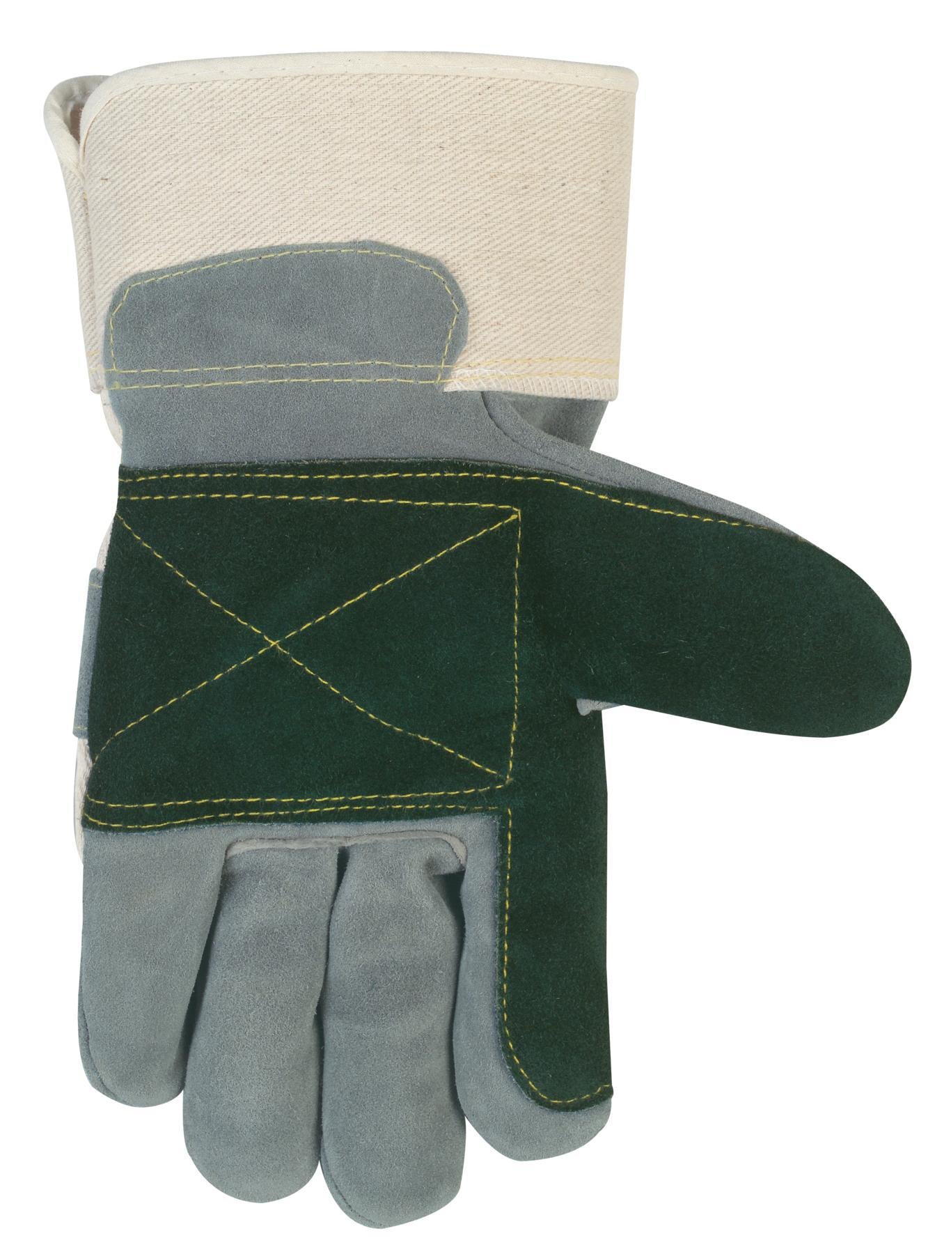 MCR SAFETY MCR Safety 16012XL SideKick Double Palm XL Leather Work Gloves