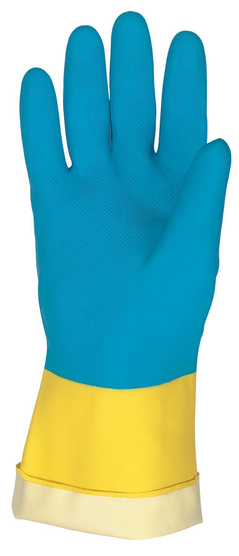 MCR SAFETY Mcr Safety 5409S Chem-Tech Neoprene Over Latex Gloves Large