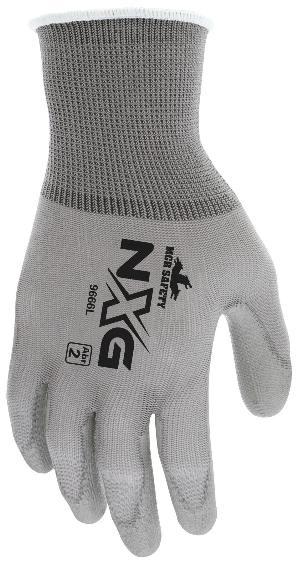 MCR SAFETY MCR Safety 9666S Dipped General Purpose Gloves, Coated, Small Size, Polyurethane Palm