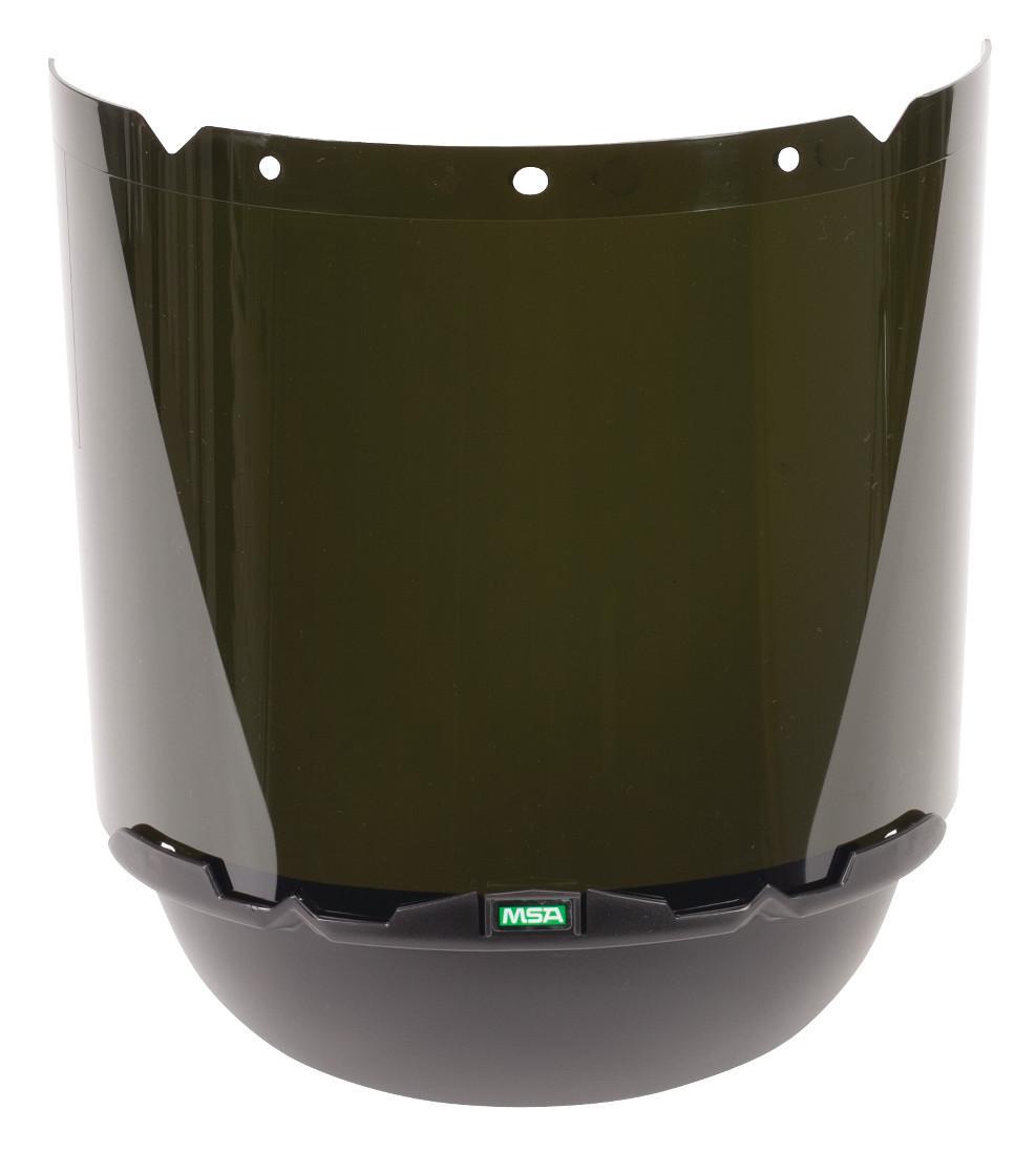 MSA SAFTEY MSA 10115862 V-Gard Molded Visor, Polycarbonate, Shade 5 IR, 8 in x 17 in