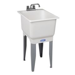 E L Mustee and Sons 12C Mustee Utilatub 23-1/2 inch L x 18 inch W x 33 inch H Polypropylene Combo Laundry/Utility Tub