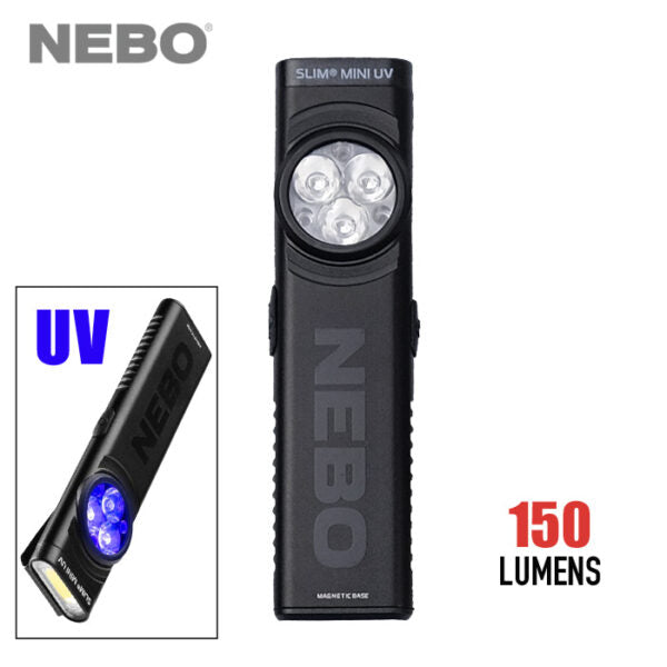 NEBO NEBO NEB-POC-1005 Slim Mini UV Pocket Light 150 Lumens
