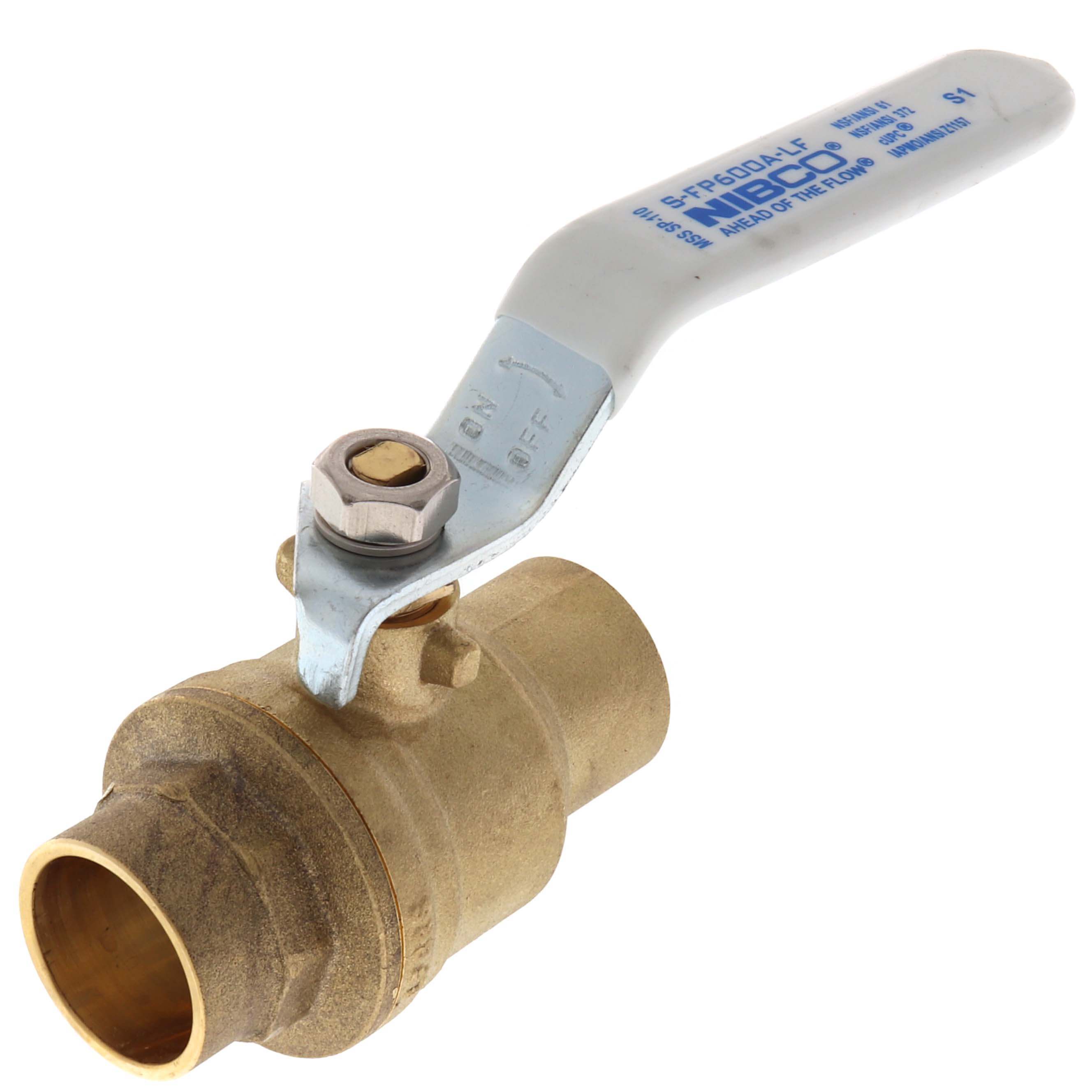 NIBCO NIBCO NJ998X8 S-FP-600A-LF 3/4 in Forged Copper Alloy Full Port Female Solder 600# Ball Valve