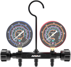 NAVAC Navac NMG13A Pro Series Manifold Gauge, 3-1/8 inches OD, for R32/454B/22
