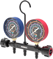 NAVAC Navac NMG13A Pro Series Manifold Gauge, 3-1/8 inches OD, for R32/454B/22