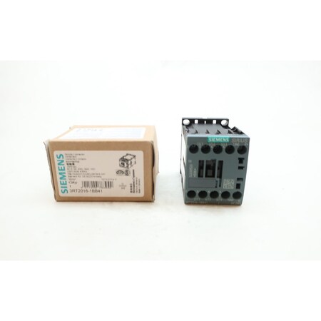 SIEMENS Siemens 3RT2016-1BB41 Contactor AC-3 4KW 400V 1NO DC 24V 3-Pole