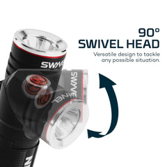 NEBO 6907 SWYVEL Rechargeable Flashlight 1000 Lumen - Black