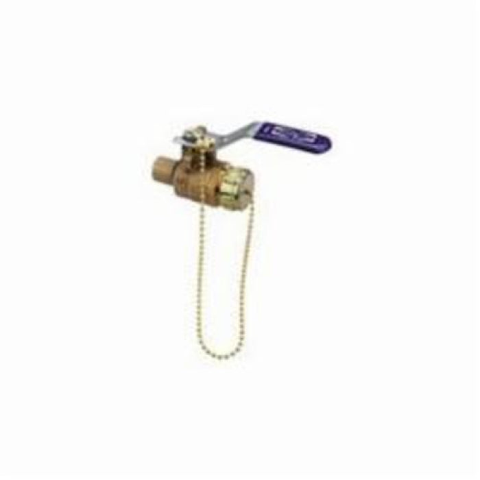 NIBCO NIBCO NJ83806 S-585-70-HC 1/2 x 3/4 in DZR Bronze Full Port Solder x Hose 600# Ball Valve
