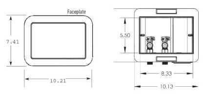 OATEY Oatey 38472 Fire Rated, 1/4 Turn Washing Machine Outlet Box Standard Pack