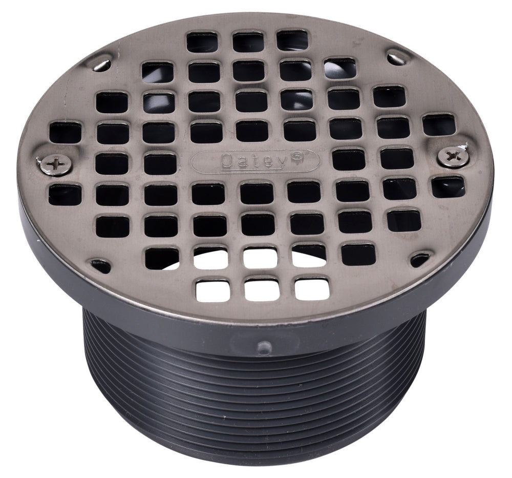 OATEY Oatey 72017 3 or 4, PVC, General Purpose Drain with 5 Stainless Steel Grate/Strainer