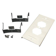 Wiremold G3046BE Duplex Receptacle Cover 5-3/8 Inch Steel Gray
