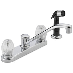 Peerless Faucet P225LF Two Handle Kitchen Faucet with Side Spray, Chrome