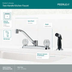 PEERLESS FAUCET P225LF KITCHEN FAUCETS