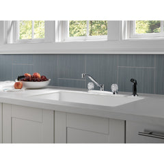 Peerless Faucet P225LF Two Handle Kitchen Faucet with Side Spray, Chrome