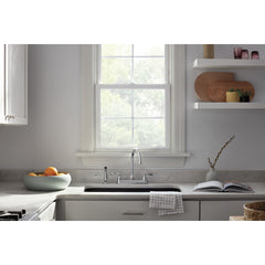 Peerless Faucet P2865LF Peerless Elmhurst Two-Handle Kitchen Faucet with Spray in Chrome