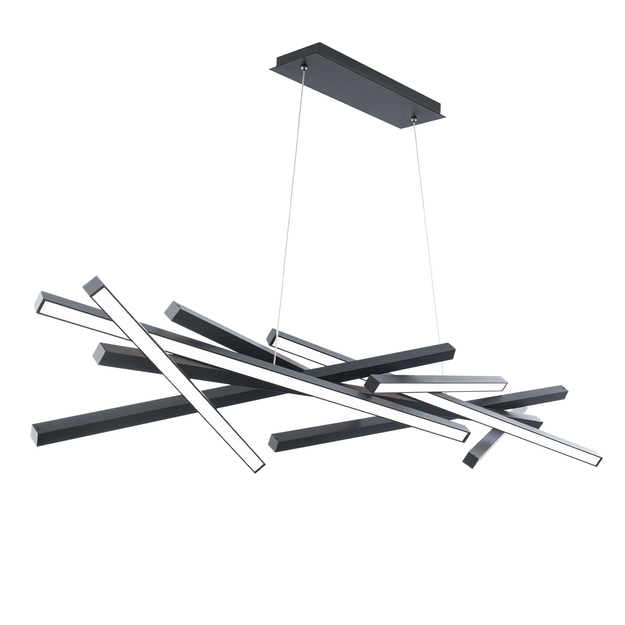 WAC LIGHTING Wac Lighting PD-73155-BK Parallax Chandelier 39 W 55 inches